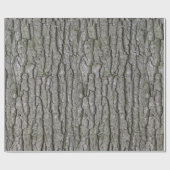 Rustieke Faux Dry Wood Grain Tree Bark Cadeaupapier (Vlak)