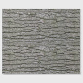 Rustieke Faux Dry Wood Grain Tree Bark Cadeaupapier (Vlak)