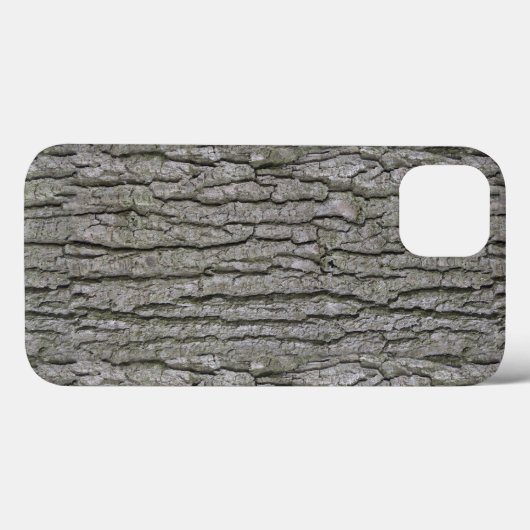 Rustieke Faux Dry Wood Grain Tree Bark Case-Mate iPhone Case (Achterkant (horizontaal))