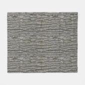 Rustieke Faux Dry Wood Grain Tree Bark Fleece Deken (Voorkant (Horizontaal))