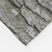 Rustieke Faux Dry Wood Grain Tree Bark Fleece Deken (Hoek)