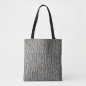 Rustieke Faux Dry Wood Grain Tree Bark Tote Bag (Voorkant)