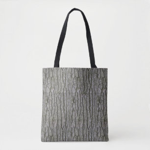 Rustieke Faux Dry Wood Grain Tree Bark Tote Bag