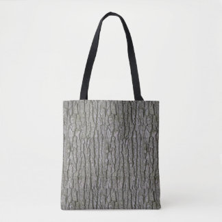 Rustieke Faux Dry Wood Grain Tree Bark Tote Bag
