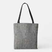 Rustieke Faux Dry Wood Grain Tree Bark Tote Bag (Achterkant)