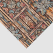 Rustieke Faux gesneden hout decoupage Tissuepapier (Detail)