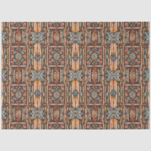 Rustieke Faux gesneden hout decoupage Tissuepapier