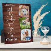 Rustieke Favoriet Hallo Aangepaste Trouwde Hond He Fotoplaat (Zijkant)