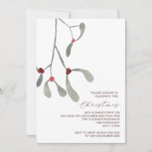 Rustieke feestdagen en kerstuitnodigingen kaart (Voorkant)