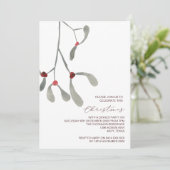 Rustieke feestdagen en kerstuitnodigingen kaart (Staand voorkant)