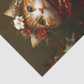 Rustieke feestelijke kitten, jas en sjaal ED7L Dec Tissuepapier (Detail)