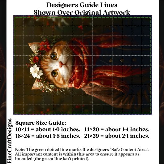 Rustieke feestelijke kitten, jas en sjaal ED7R Dec Tissuepapier