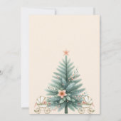 Rustieke feestelijke regenboog kerst Baby shower Kaart (Achterkant)