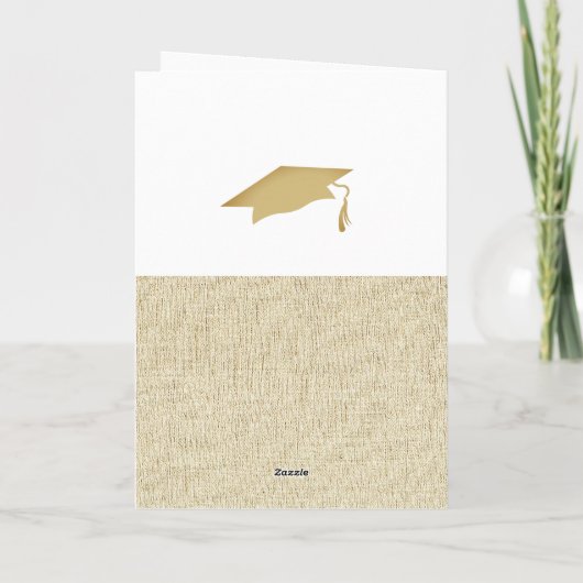 Rustieke Felicitaties Afgestudeerde 2 Foto Collage Kaart (Achterkant)