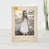 Rustieke Felicitaties Afstuderen 2 Foto Kaart (Voorkant)