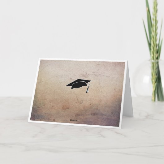 Rustieke felicitaties afstuderen Cap Kaart (Achterkant)