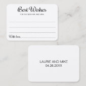 Rustieke Felswensen Huwelijk Nieuwe Meneer Mevrouw Plaatskaartje (Voorkant / Achterkant)