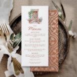 Rustieke Fiesta bruiloft Kaart<br><div class="desc">Deze rustieke bestemming Mexico thema bruiloft menukaart is de perfecte aanvulling op elke bruiloft receptie. Uw gasten zullen genieten van deze unieke en leuke touch aan uw speciale dag. Voor meer coördinerende items kunt u terecht op onze Rustic Destination Wedding Collectie</div>
