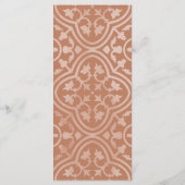 Rustieke Fiesta bruiloft Kaart (Achterkant)