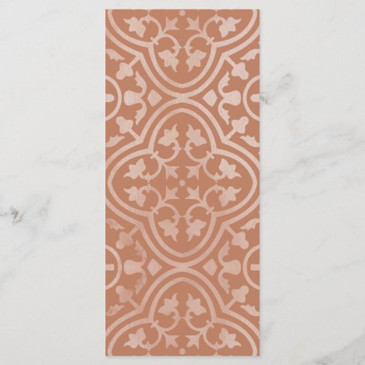 Rustieke Fiesta bruiloft Kaart (Achterkant)