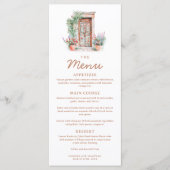 Rustieke Fiesta bruiloft Kaart (Voorkant)