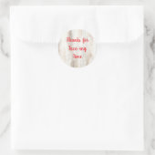 Rustieke Fiesta Douche Favor Stickers | Dank je we (Tas)
