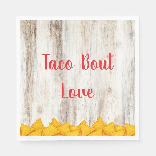 Rustieke Fiesta Douche Papier Servetten | Taco ‘Bo (Voorkant)