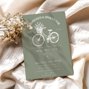 Rustieke Fiets Bloemen Douche Kaart