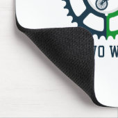 rustieke  fietsspiraal muismat (Hoek)