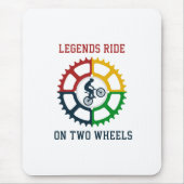 rustieke  fietsspiraal muismat (Voorkant)