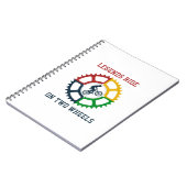 rustieke fietsspiraal notitieboek (Linkerzijde)