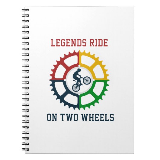 rustieke fietsspiraal notitieboek (Voorkant)