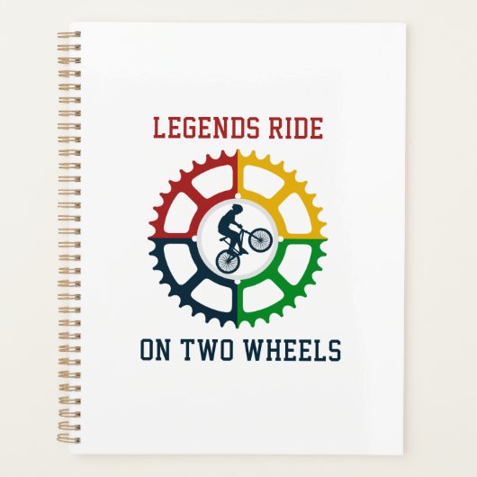 rustieke  fietsspiraal planner (Voorkant)