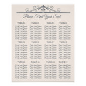 Rustieke filigraan bruiloft zitgrafiek perfect poster (Voorkant)