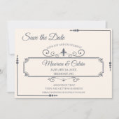 Rustieke filigraan, Save the Date Kaart (Voorkant)