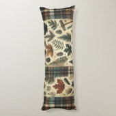 Rustieke Flanel - cabine decor Lichaamskussen (Achterkant (Verticaal))