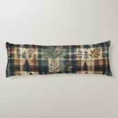 Rustieke Flanel - cabine decor Lichaamskussen (Achterkant)