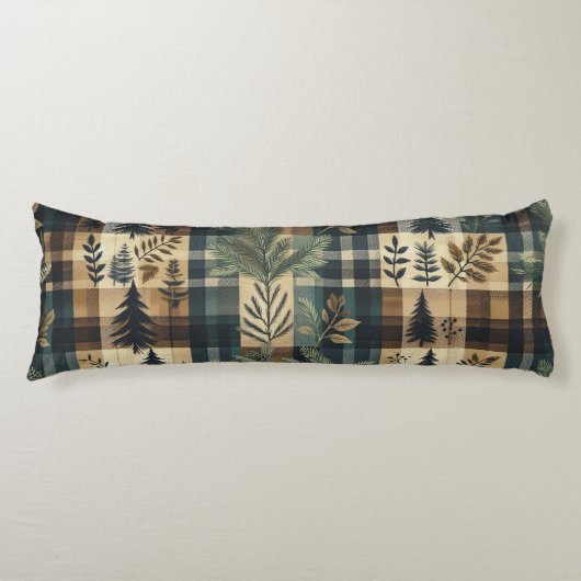 Rustieke Flanel - cabine decor Lichaamskussen (Voorkant)