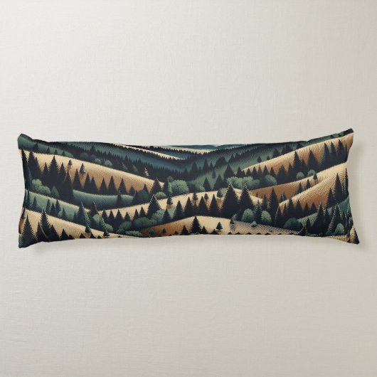 Rustieke Flanel - cabine decor Lichaamskussen (Achterkant)