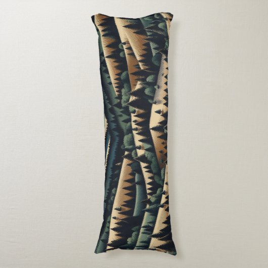 Rustieke Flanel - cabine decor Lichaamskussen (Voorkant Verticaal)