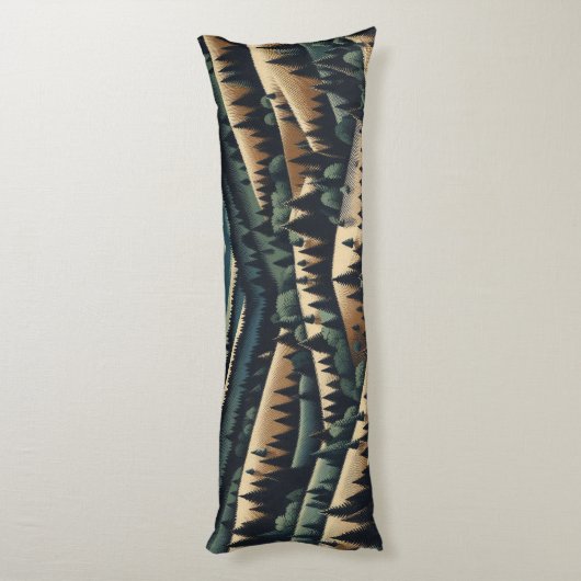 Rustieke Flanel - cabine decor Lichaamskussen (Achterkant (Verticaal))