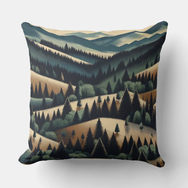 rustieke flanel kussen (Voorkant)