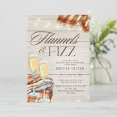 Rustieke Flanellen & Fizz Herfst Bachelorette Week Kaart (Staand voorkant)