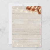 Rustieke Flannels & Fizz Herfst Verjaardag Kaart (Achterkant)