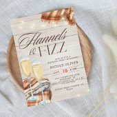 Rustieke Flannels & Fizz Herfst Verjaardag Kaart