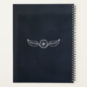 Rustieke Floral Black Chalkboard Garden Planner (Achterkant)