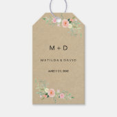 Rustieke Floral Boho bruiloft cadeau Labels Cadeaulabel (Voorkant)