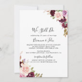 Rustieke Floral Botanical We doen nog steeds gelof Kaart (Voorkant)