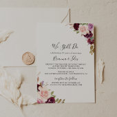 Rustieke Floral Botanical We doen nog steeds gelof Kaart