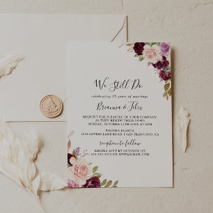 Rustieke Floral Botanical We doen nog steeds gelof Kaart